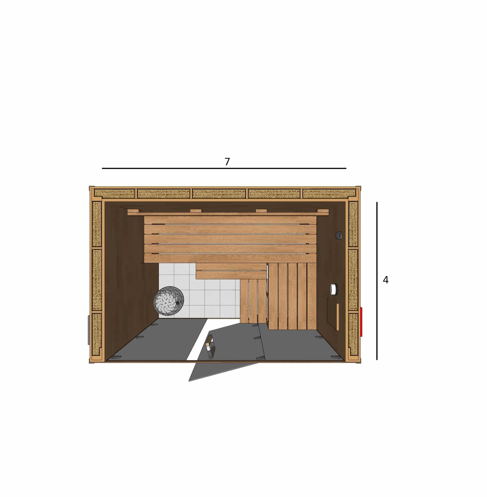 SAUNA 4X7X7 A2