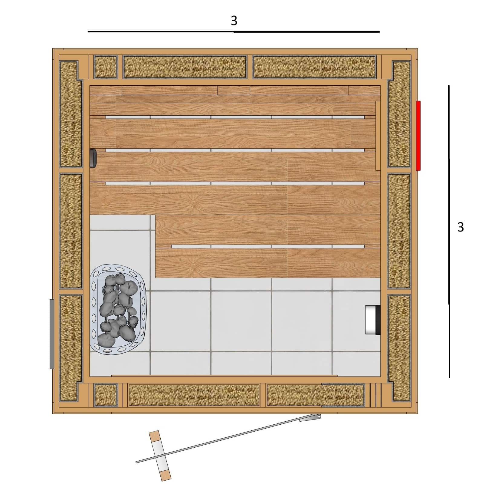 SAUNA 3X3X7 A1