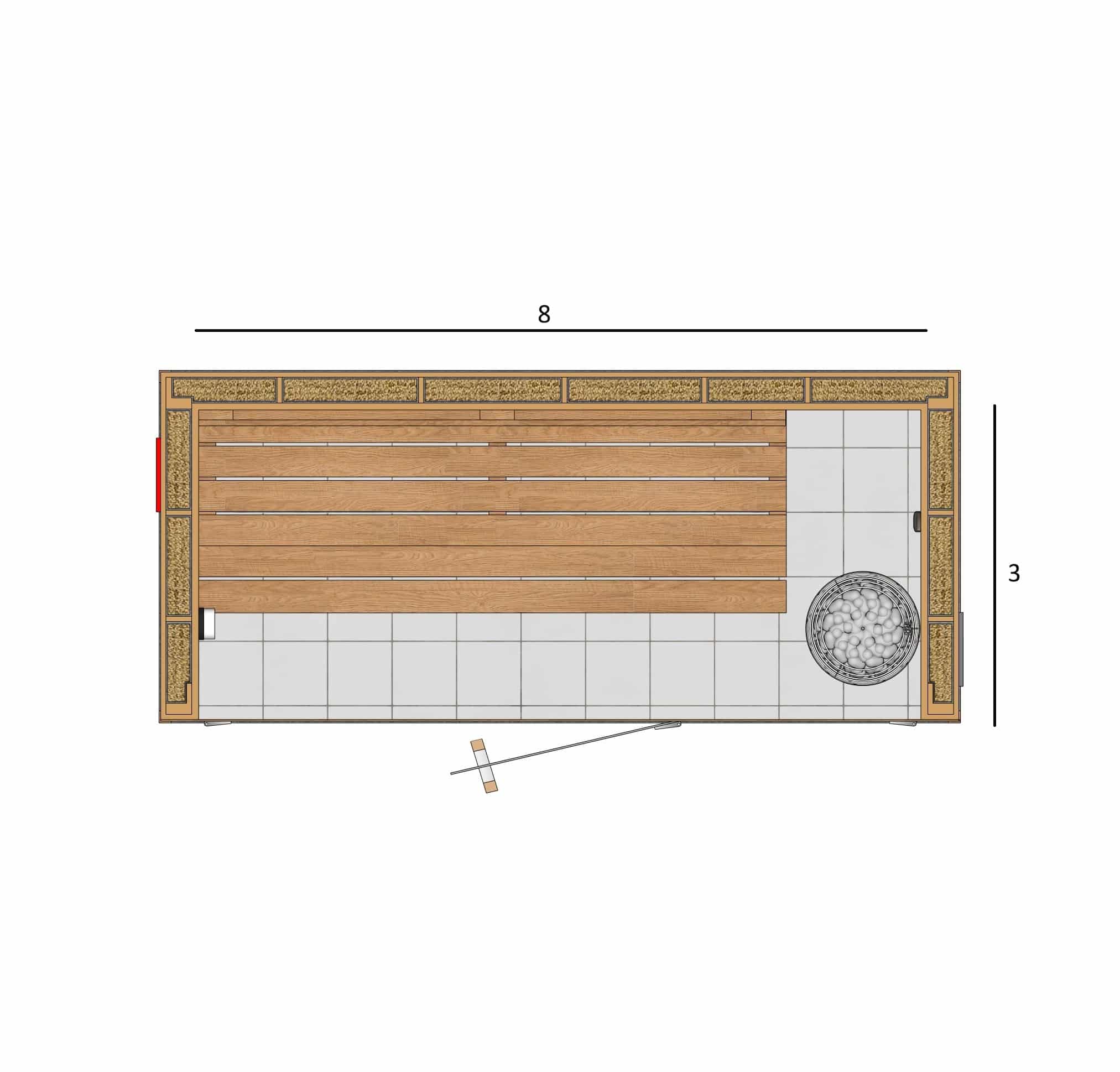 SAUNA 3X8X7 A1