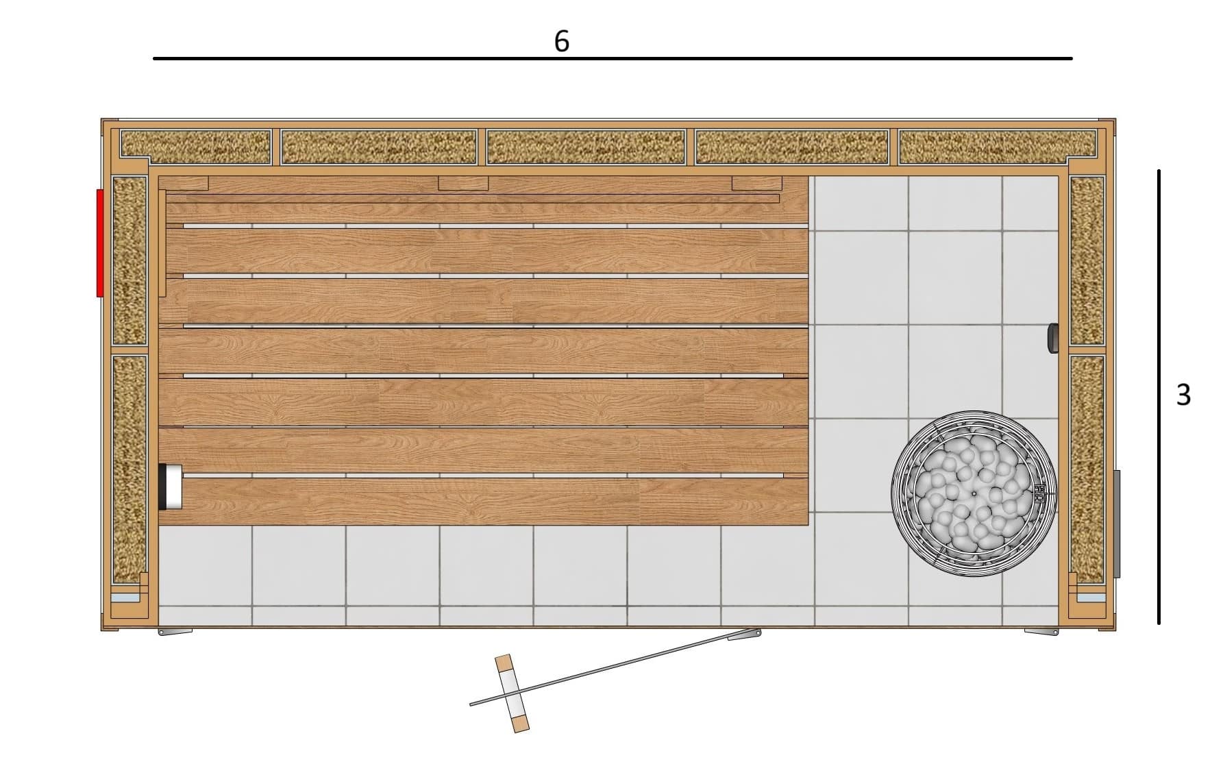 SAUNA 6X3X7 A1