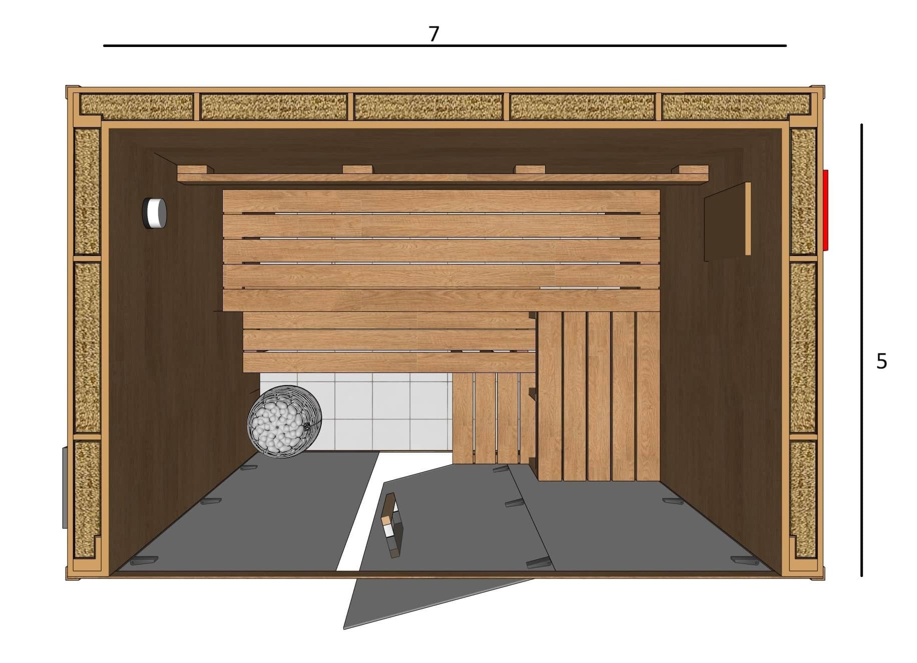 SAUNA 7X5X7 A2