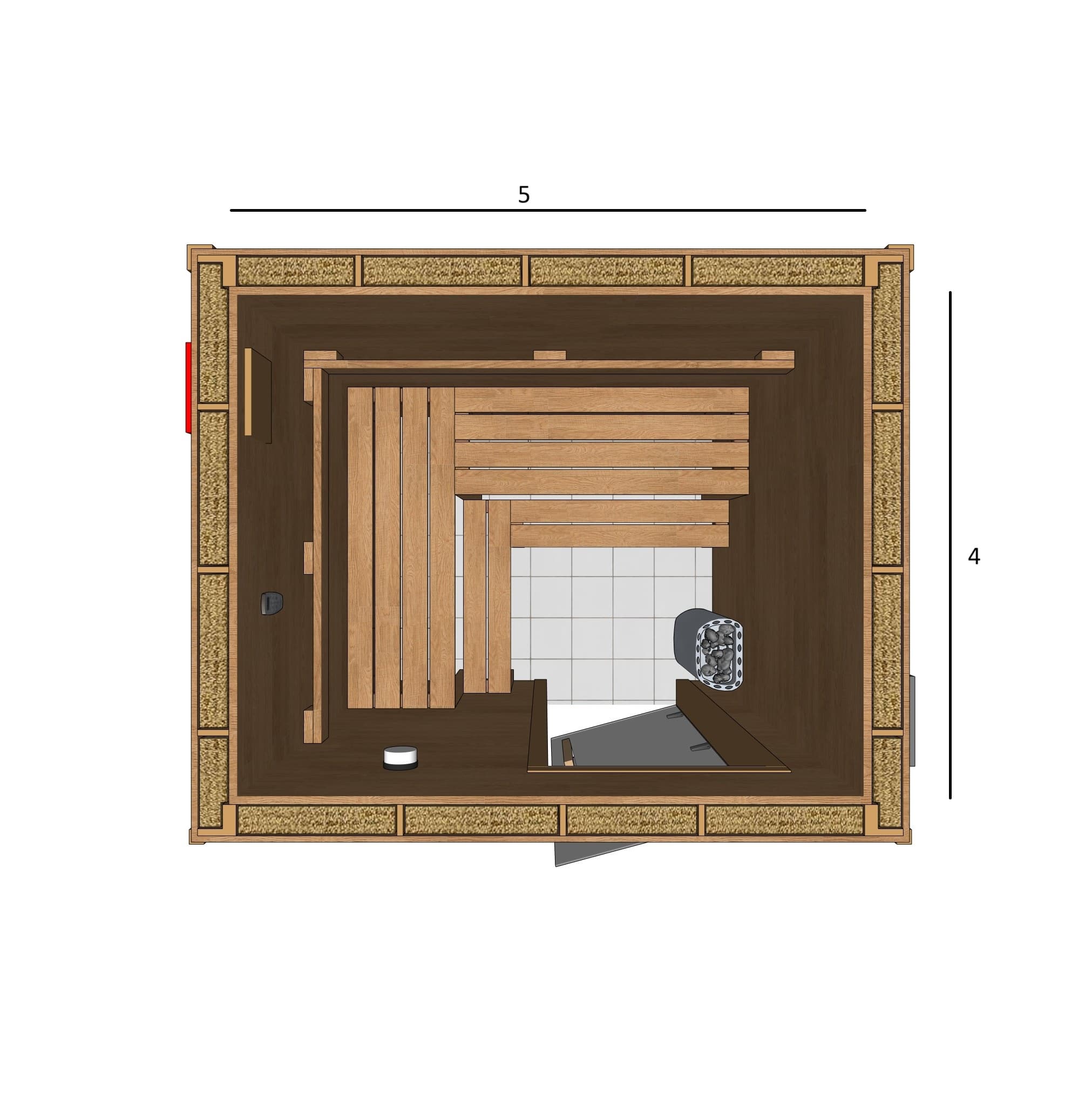 SAUNA 4X5X7 A2