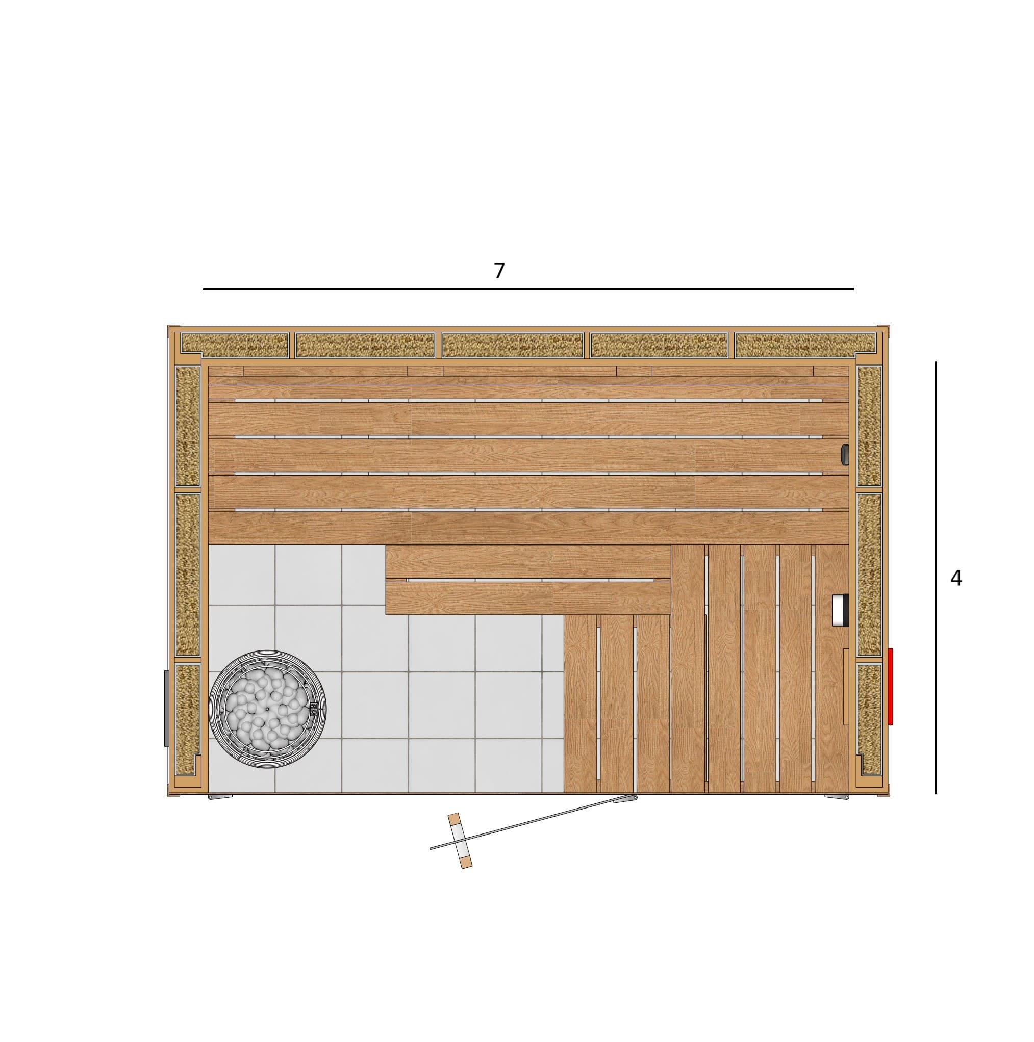 SAUNA 4X7X7 A1
