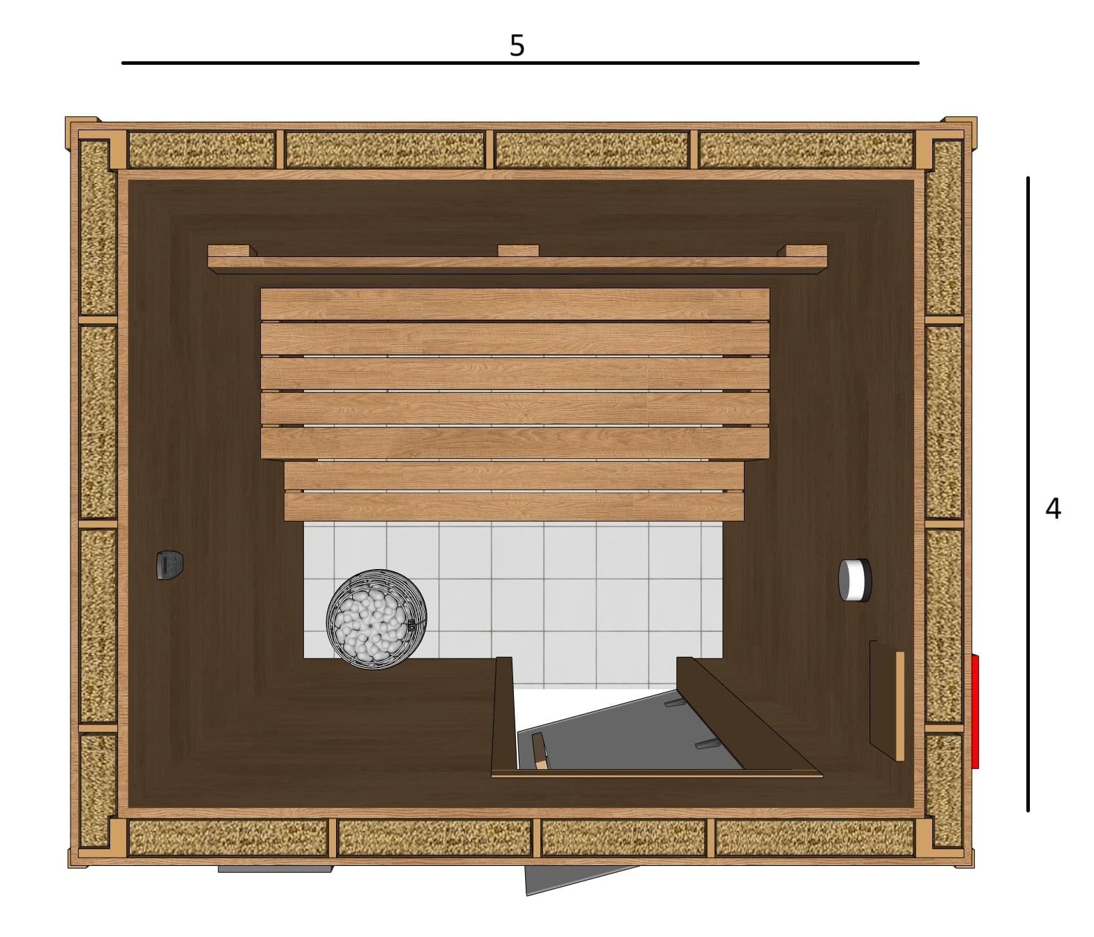 SAUNA 5X4X7 A2