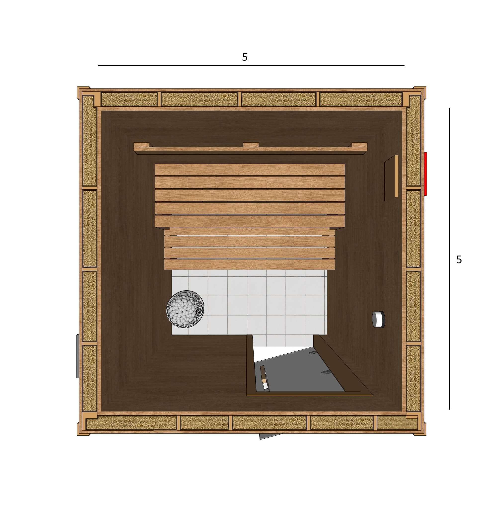 SAUNA 5X5X7 A2