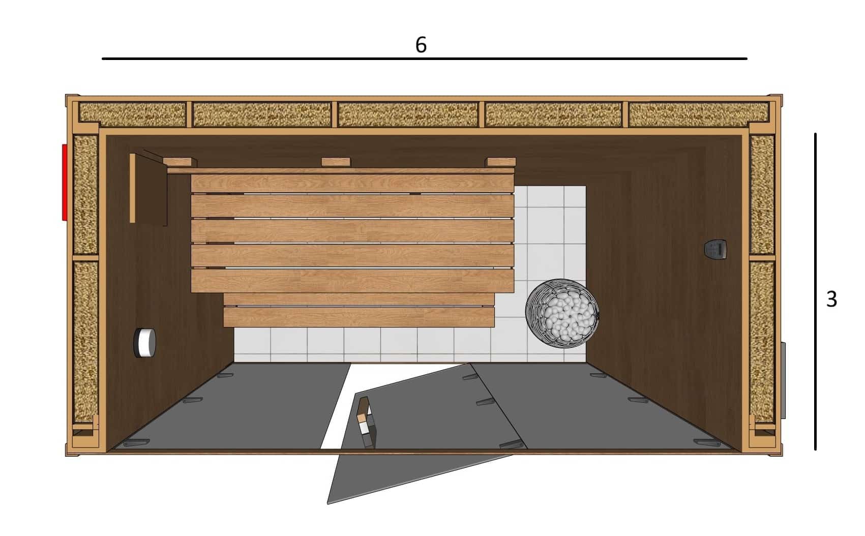 SAUNA 6X3X7 A2