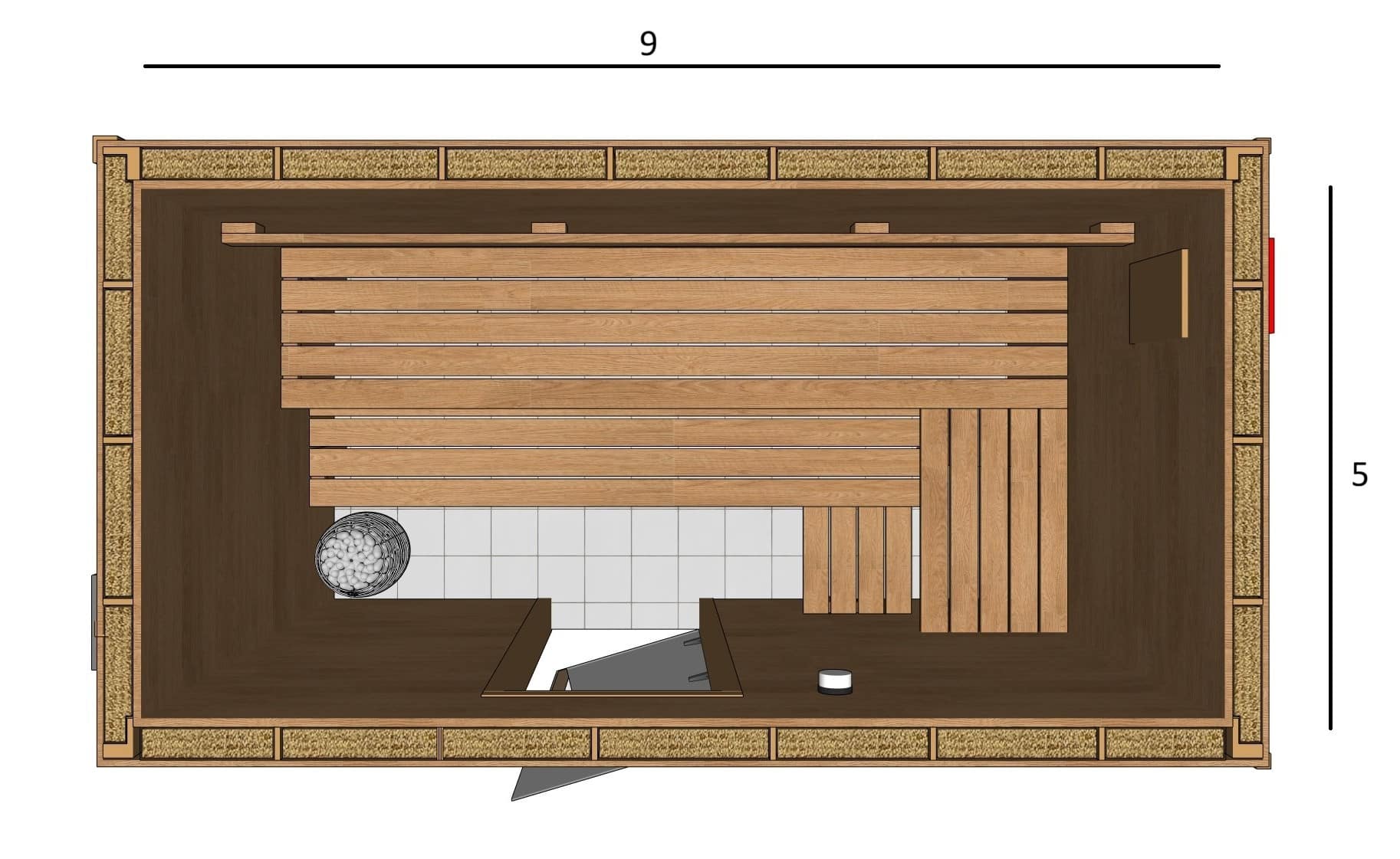 SAUNA 9X5X7 A2